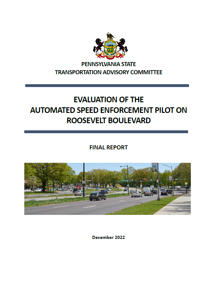 Evaluation of the Automated Speed Enforcement Pilot on Roosevelt Boulevard cover