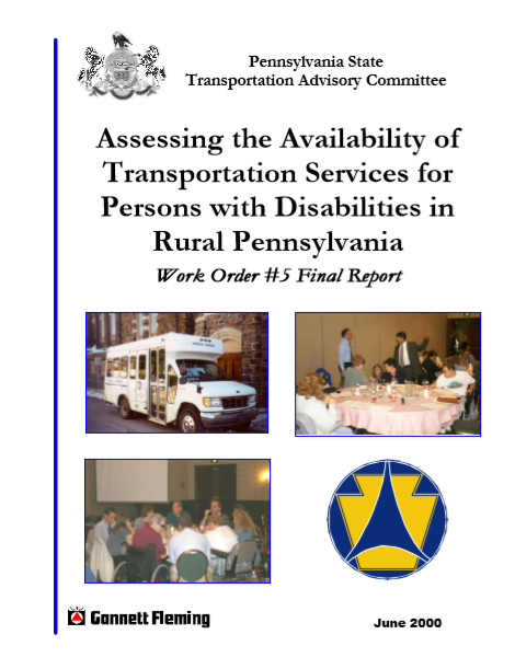 Assessing the Availability of Transportation Services for Persons with Disabilities in Rural Pennsylvania cover