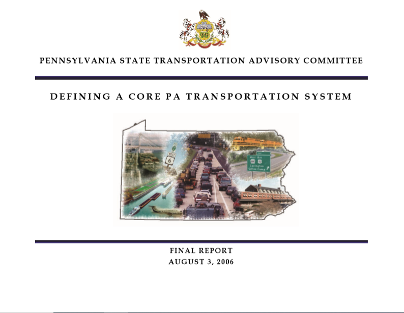 Defining a Core Pennsylvania Transportation System cover