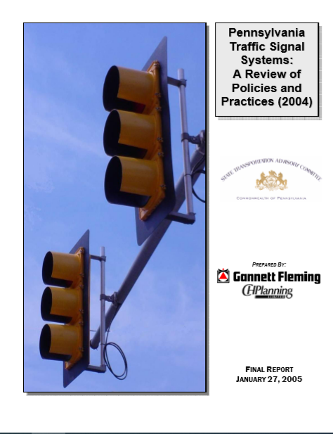 Pennsylvania Traffic Signal System - A Review of Policies and Practices cover